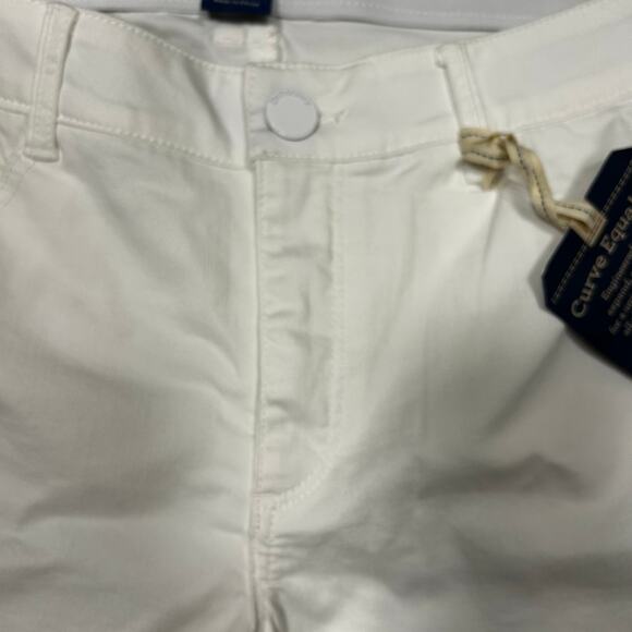 Democracy Ab Solution Itty Bitty Boot Cut Jeans Women's Size 14 White Denim NWT - Picture 6 of 13